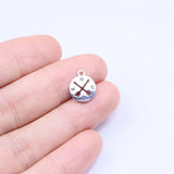 10pcs Stainless Steel Compass Charms Pendant for DIY Handcraft