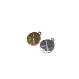 10pcs Stainless Steel Compass Charms Pendant for DIY Handcraft