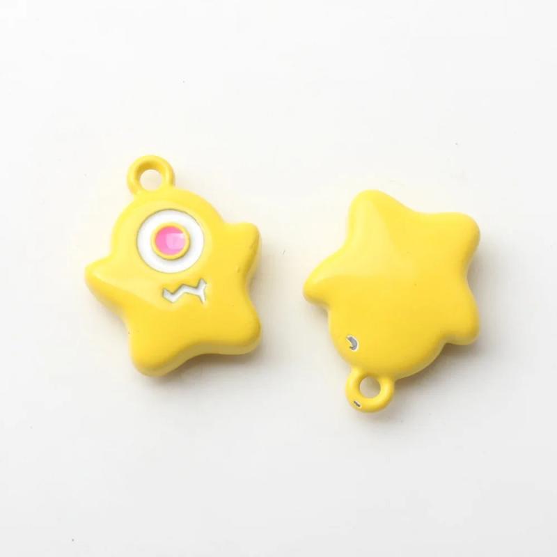 10pcs Alloy Cartoon Stars Shape Charms Pendant Earring Necklace Bracelet DIY