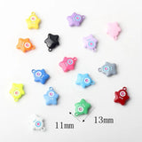 10pcs Alloy Cartoon Stars Shape Charms Pendant Earring Necklace Bracelet DIY