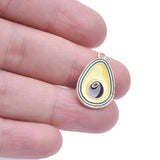 20pcs Red Strawberry Cherry Enamel Charm for Jewelry Making