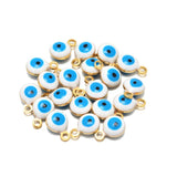 20Pcs Stainless Steel Evil Eye Charms for DIY Jewelry Making
