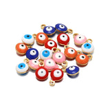 20Pcs Stainless Steel Evil Eye Charms for DIY Jewelry Making