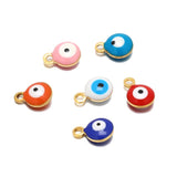 20Pcs Stainless Steel Evil Eye Charms for DIY Jewelry Making