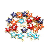 20Pcs Stainless Steel Evil Eye Charms for DIY Jewelry Making