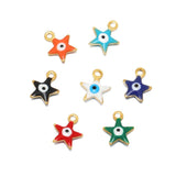 20Pcs Stainless Steel Evil Eye Charms for DIY Jewelry Making