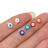 20Pcs Stainless Steel Evil Eye Charms for DIY Jewelry Making