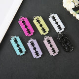 20Pcs Razor Blade Charms for Earrings Pendant DIY Jewelry Making