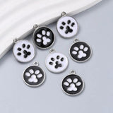 10pcs Dog Enamel Charms for DIY Necklace Jewelry