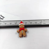 10pcs Gingerbread Man Charms Resin Biscuit Pendant DIY Earrings