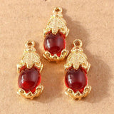 10pcs Gemstone Jade Animal Charms for DIY Jewelry Making