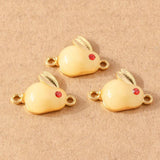 10pcs Gemstone Jade Animal Charms for DIY Jewelry Making