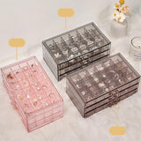 3-Layer Jewelry Storage Box with 72 Compartments