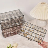 3-Layer Jewelry Storage Box with 72 Compartments