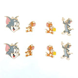 20Pcs Cats And Mouse Enamel Charms For Jewelry Making DIY Craft