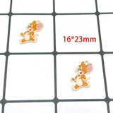20Pcs Cats And Mouse Enamel Charms For Jewelry Making DIY Craft