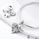 Galaxy Star Moon Cat Fairy Life Tree Charm Bracelet Necklace Pendant