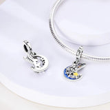 Galaxy Star Moon Cat Fairy Life Tree Charm Bracelet Necklace Pendant