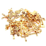 25pcs/Lot Metal Jesus Cross Pendant Charms For DIY Jewelry Making Supplies
