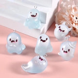 3pcs Ghost Charms Noctilucent Halloween Pendant DIY Findings
