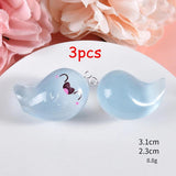 3pcs Ghost Charms Noctilucent Halloween Pendant DIY Findings