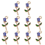 20Pcs Sweet Romantic Rose Flower Pendant Charm for Jewelry Making