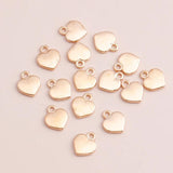 30pcs 13x10mm Silver Alloy Hearts Pendants for DIY Bracelets Necklaces Making