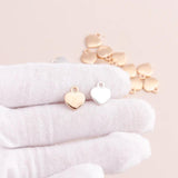 30pcs 13x10mm Silver Alloy Hearts Pendants for DIY Bracelets Necklaces Making