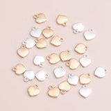 30pcs 13x10mm Silver Alloy Hearts Pendants for DIY Bracelets Necklaces Making