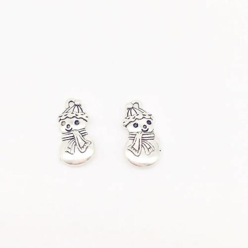 Christmas Snowman Charms for DIY Jewelry Making