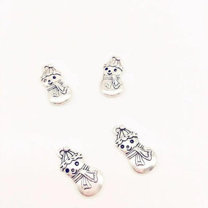 Christmas Snowman Charms for DIY Jewelry Making