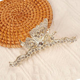 Rhinestone Butterfly Hair Clip Ponytail Claw Clip Shark Clip