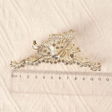 Rhinestone Butterfly Hair Clip Ponytail Claw Clip Shark Clip