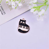 10 Cat Metal Charms for Earring Pendant Jewelry Making