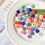 10 PCS Ceramic Heart Pendant Charms for Jewelry Making