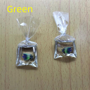10pcs Cartoon Resin Fish Bag Charms Rainbow Animal Ocean Charm Pendant