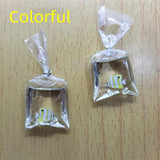 10pcs Cartoon Resin Fish Bag Charms Rainbow Animal Ocean Charm Pendant