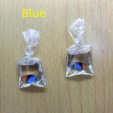10pcs Cartoon Resin Fish Bag Charms Rainbow Animal Ocean Charm Pendant