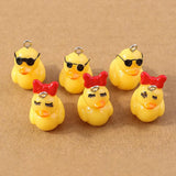 10pcs Animal Duck Charms for DIY Jewelry Making Earrings Bracelets