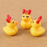 10pcs Animal Duck Charms for DIY Jewelry Making Earrings Bracelets