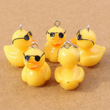 10pcs Animal Duck Charms for DIY Jewelry Making Earrings Bracelets