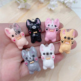10pcs Dog Resin Charm for DIY Jewelry Making Supplies Bulk