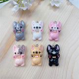 10pcs Dog Resin Charm for DIY Jewelry Making Supplies Bulk