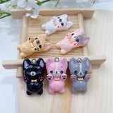10pcs Dog Resin Charm for DIY Jewelry Making Supplies Bulk