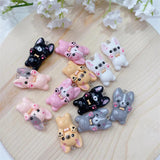 10pcs Dog Resin Charm for DIY Jewelry Making Supplies Bulk