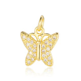 3pcs Brass CZ Tree Crown Charm for DIY Jewelry