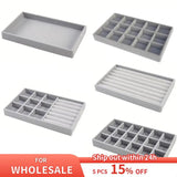 Velvet Jewelry Display Tray Organiser Storage Box