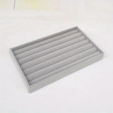 Velvet Jewelry Display Tray Organiser Storage Box