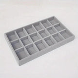 Velvet Jewelry Display Tray Organiser Storage Box