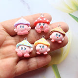 10pcs Mushroom Head Charm Emulational Pendant DIY Jewelry Craft